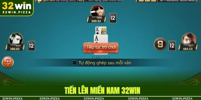 Hình ảnh minh hoạ trong bàn game Tiến lên miền Nam online